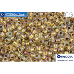 Preciosa czech seed beads 1 quality crystal color line bronze AB (68506) 10/0