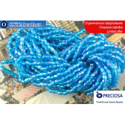 Preciosa 3CUT beads blue AB ~12/0