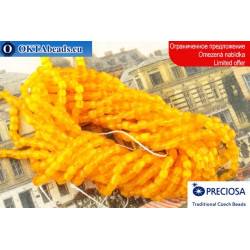 Preciosa 3CUT beads orange silk ~11/0