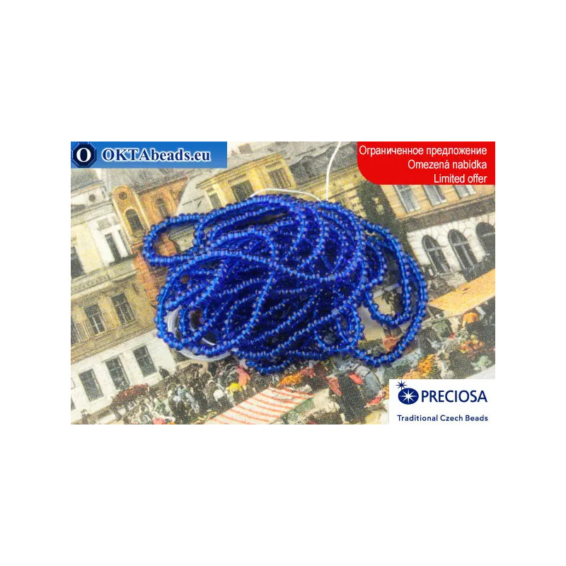 Preciosa Charlotte blue ~13/0