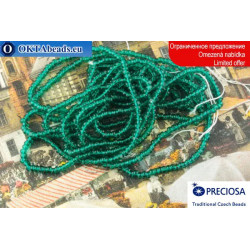 Preciosa Charlotte emerald ~13/0