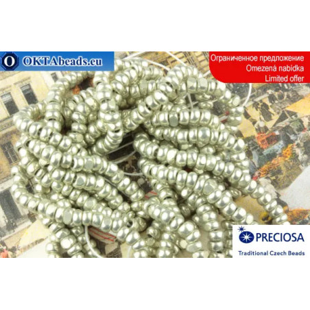 Preciosa Charlotte silver ~8/0