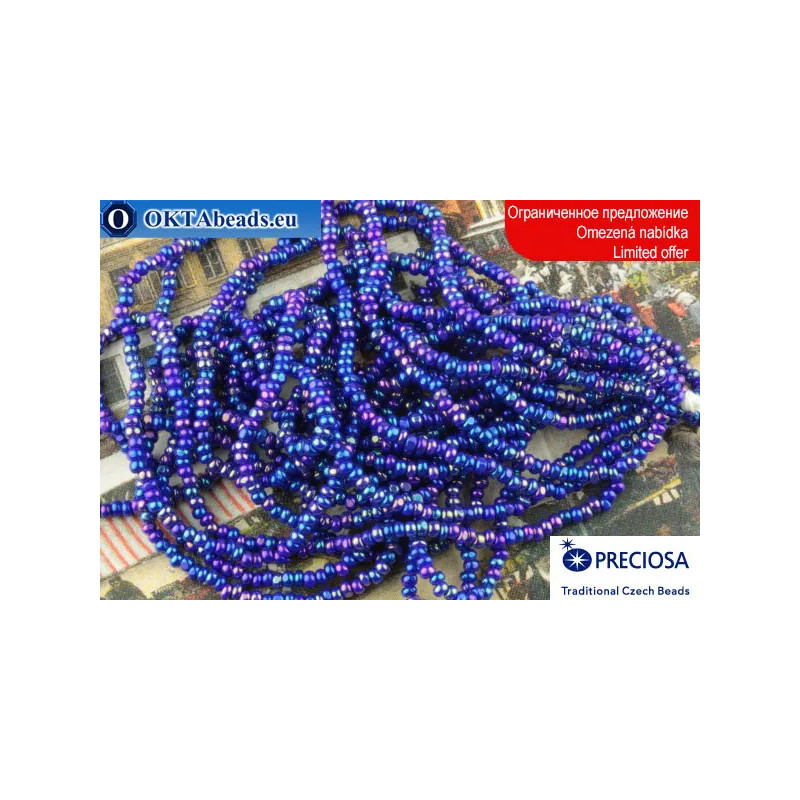 Preciosa Charlotte blue AB ~13/0