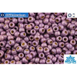 TOHO Beads Round Permafinish Matte Galvanized Pale Lilac (PF579F) 11/0