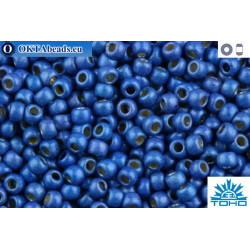TOHO Beads Round Permafinish Matte Galvanized Denim Blue (PF586F) 11/0