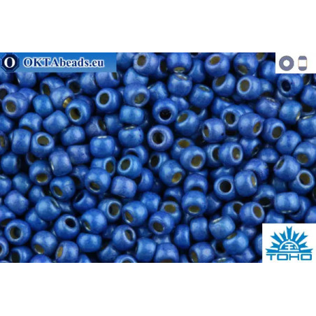 TOHO Beads Round Permafinish Matte Galvanized Denim Blue (PF586F) 11/0