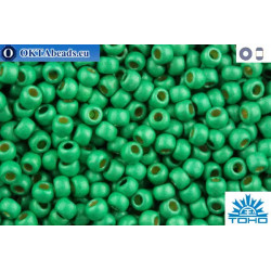 TOHO Beads Round Permafinish Matte Galvanized Spring Green (PF588F) 11/0