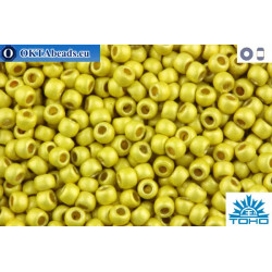TOHO Beads Round Permafinish Matte Galvanized Yellow Gold (PF590F) 11/0