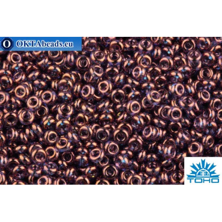 TOHO Beads Demi Round Gold-Lustered Amethyst (201) 11/0