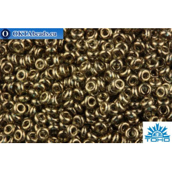 TOHO Beads Demi Round Gold-Lustered Montana Blue OS (204) 11/0