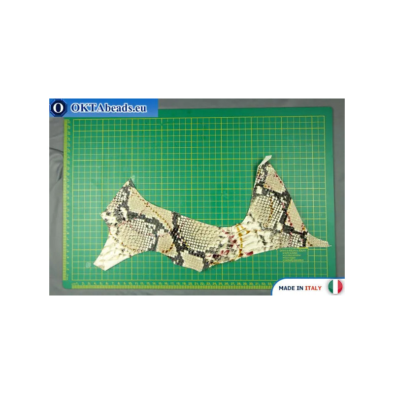 Soft Calf Leather snake finished