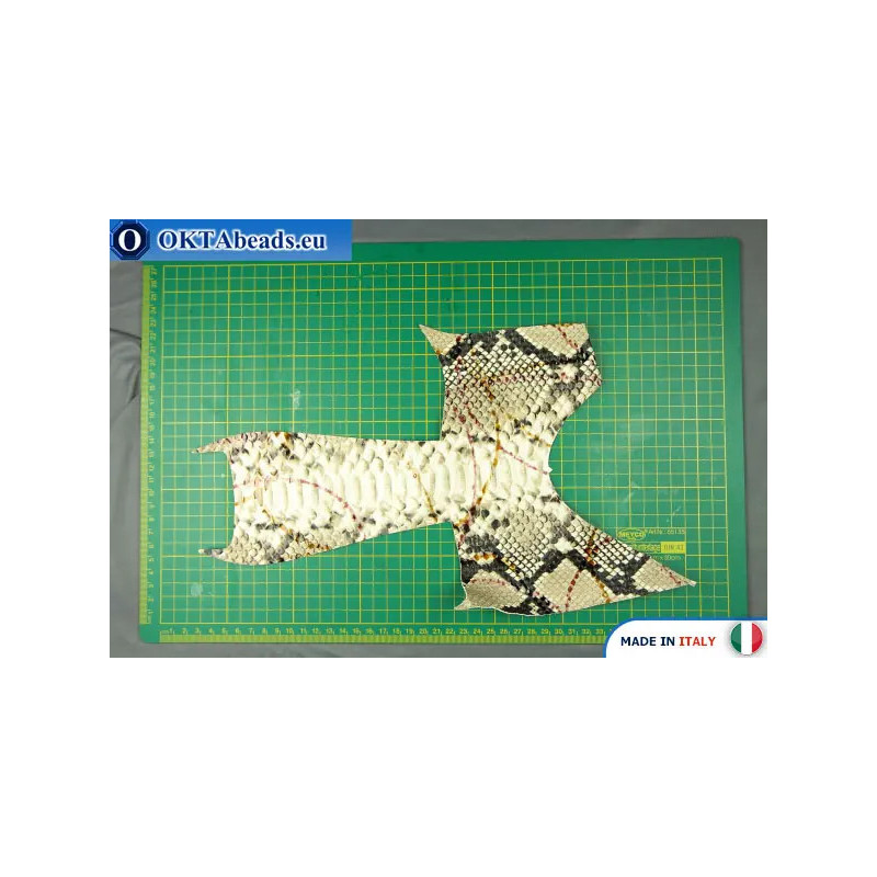 Soft Calf Leather snake finished