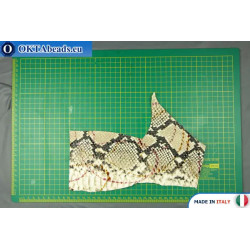 Soft Calf Leather snake finished