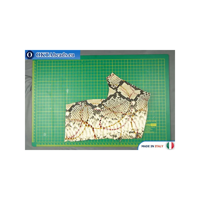 Soft Calf Leather snake finished