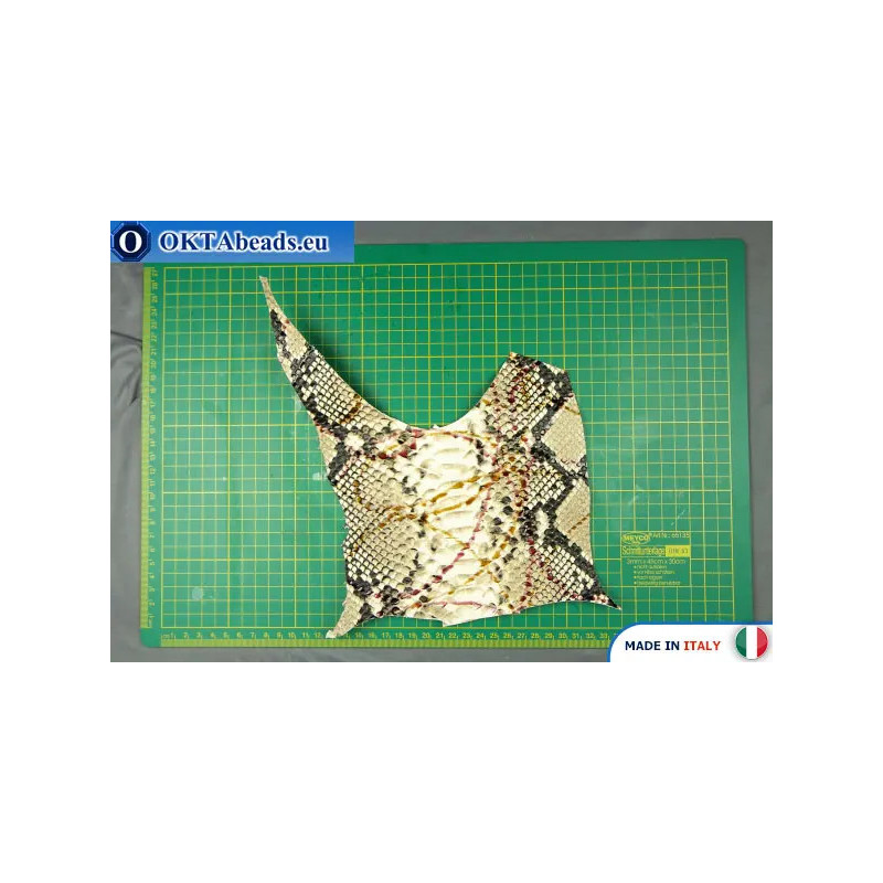 Soft Calf Leather snake finished