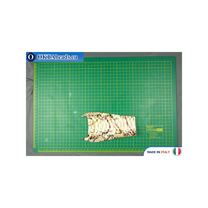 Soft Calf Leather snake finished