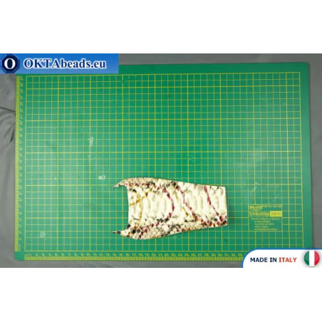 Soft Calf Leather snake finished