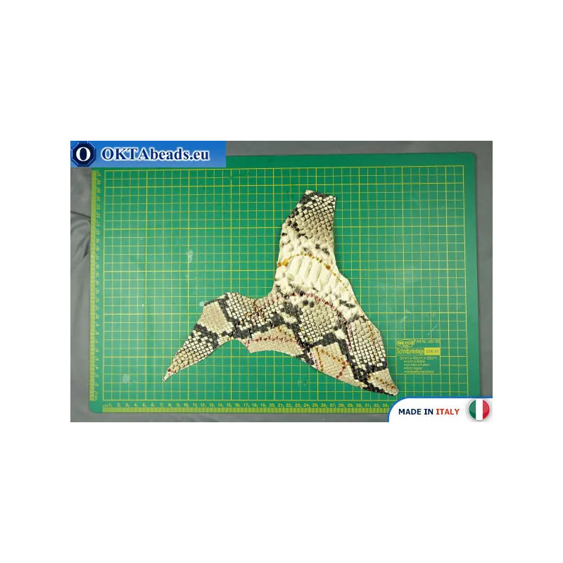 Soft Calf Leather snake finished