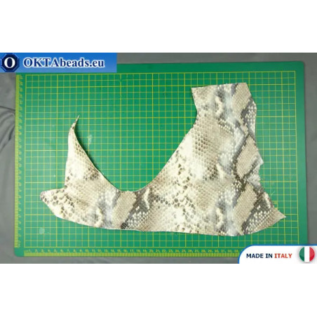 Soft Calf Leather snake finished