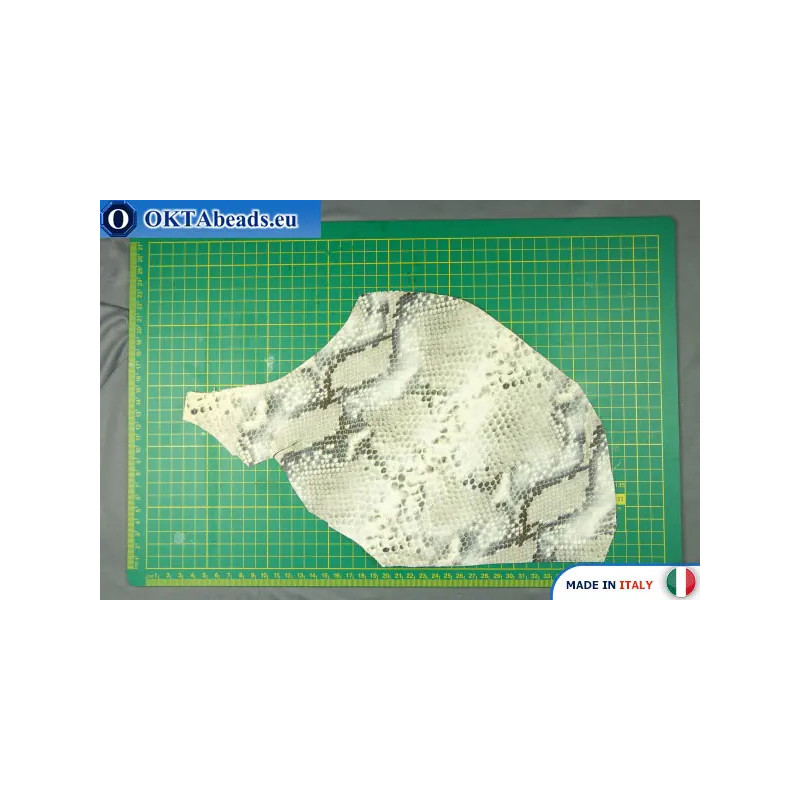 Soft Calf Leather snake finished