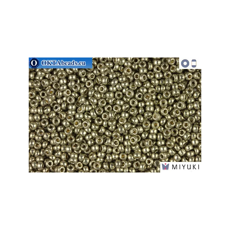 MIYUKI Beads DURACOAT Galvanized Light Smoky Pewter 11/0 (4221)
