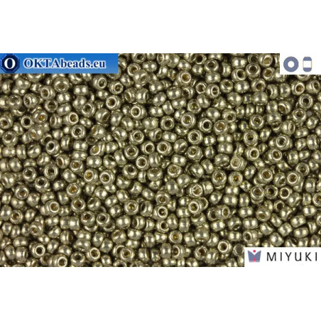 MIYUKI Beads DURACOAT Galvanized Light Smoky Pewter 11/0 (4221)