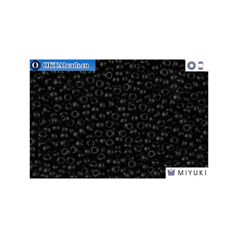 MIYUKI Beads Semi-Matte Black 11/0 (401SF)
