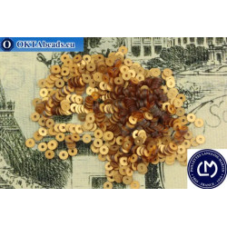 French sequins Langlois-Martin gold matte metallic (10003) 3mm