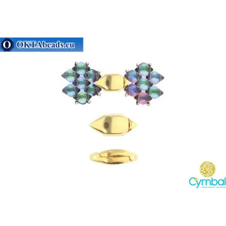Ralaki magnetic clasp 24kt gold plate for GemDuo 1pc