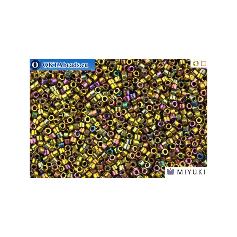 MIYUKI Beads Delica Metalic Purple/Gold Iris 11/0 (DB29)