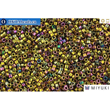 MIYUKI Beads Delica Metalic Purple/Gold Iris 11/0 (DB29)