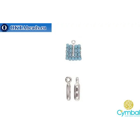 Zakros bead ending antique silver plate for Miyuki 8/0 1pc