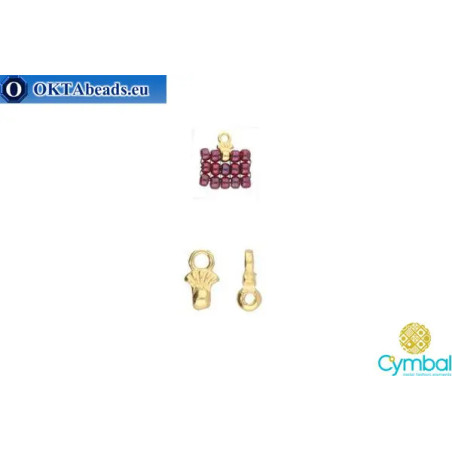 Pilos bead ending 24kt gold plate for Miyuki 8/0 1pc
