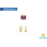 Pilos bead ending 24kt gold plate for Miyuki 8/0 1pc