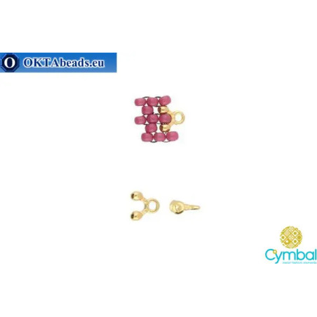 Alona bead ending 24kt gold plate for Miyuki 8/0 1pc