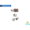 Kypri magnetic clasp antique silver plate for SuperDuo 1pc