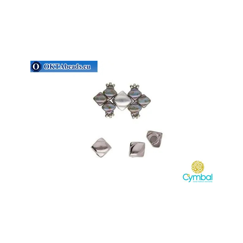 Laouti magnetic clasp antique silver plate for Silky 1pc