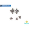 Laouti magnetic clasp antique silver plate for Silky 1pc