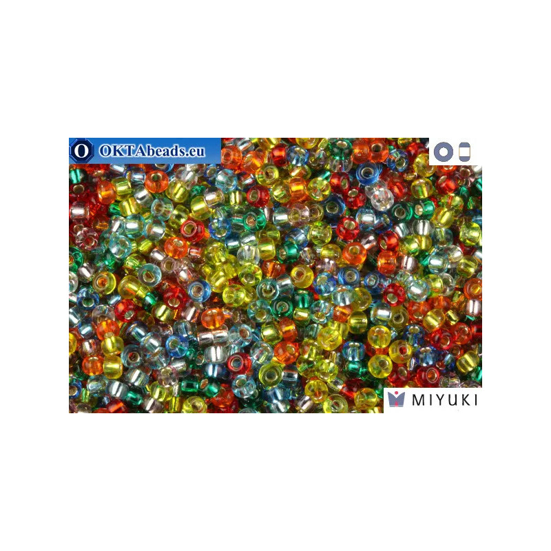 MIYUKI Beads Mix Silver Lined Rainbow 11/0 (mix38)