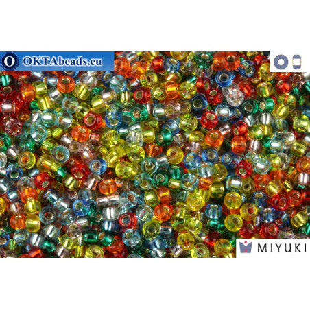 MIYUKI Beads Mix Silver Lined Rainbow 11/0 (mix38)