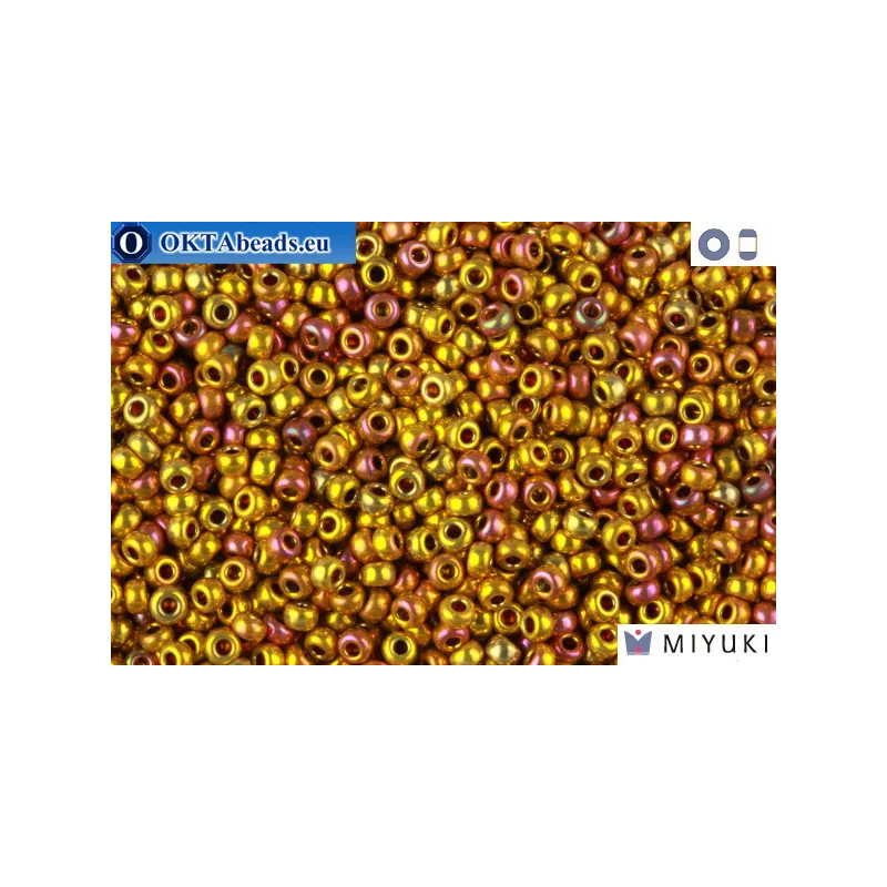 MIYUKI Beads 24Kt Gold Iris 11/0 (199)