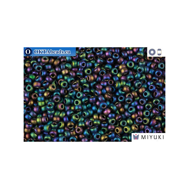 MIYUKI Beads Matte Black Ab 11/0 (401FR)