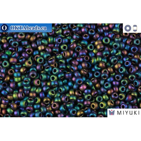 MIYUKI Beads Matte Black Ab 11/0 (401FR)