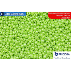 Preciosa czech seed beads chartreuse luster 10-11/0