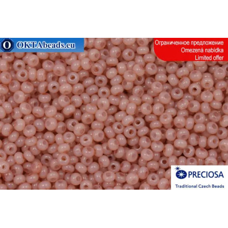 Preciosa czech seed beads pink alabaster 10/0