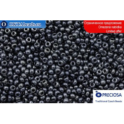 Preciosa czech seed beads hematite 10/0