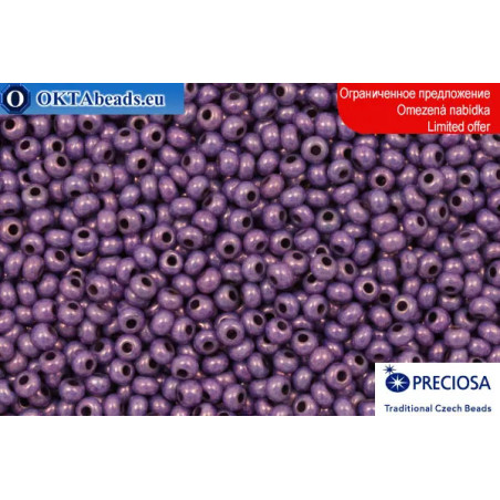 Preciosa czech seed beads lilac gold luster 10/0