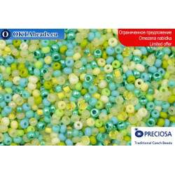 Preciosa czech seed beads chartreuse mix 10-11/0