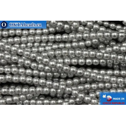 Czech glass pearls grey (70041) 3mm