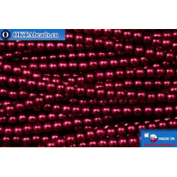 Czech glass pearls red (70020) 3mm